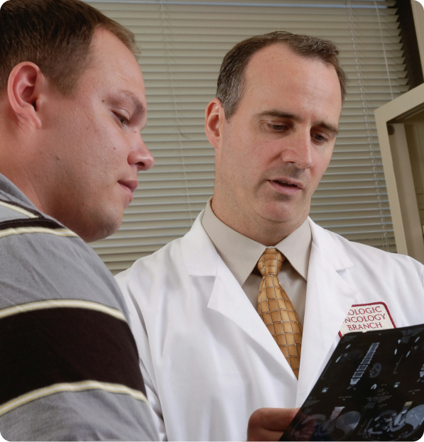 Healthcare professionals reviewing data